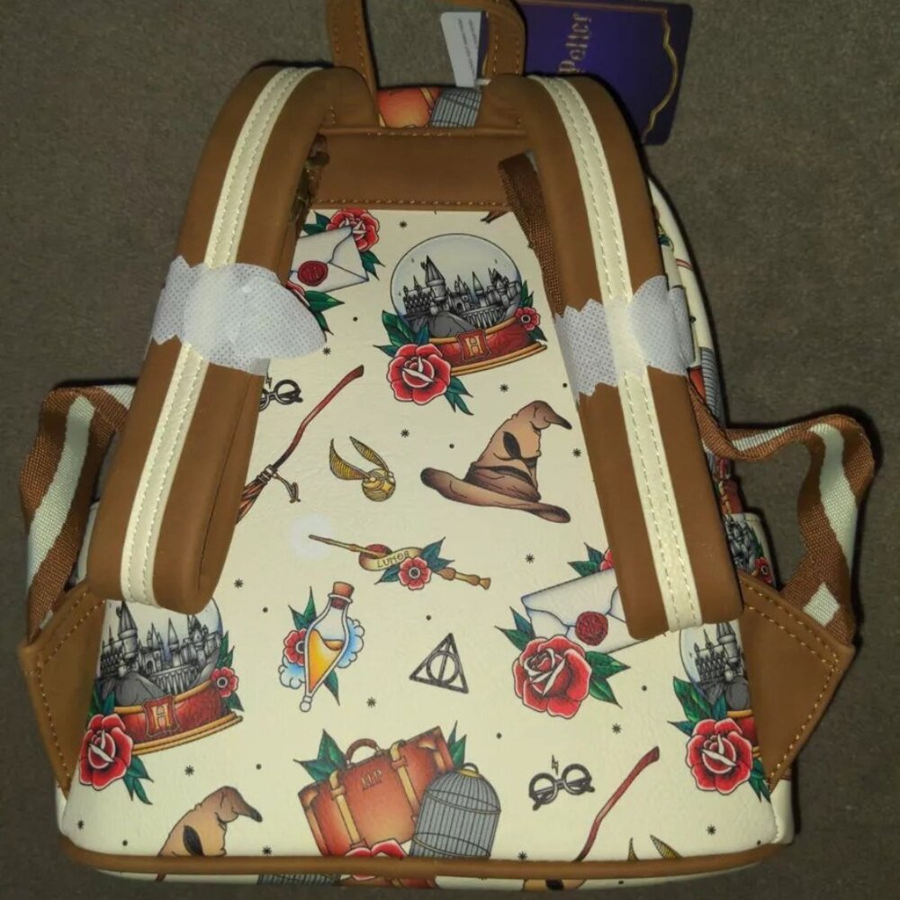 Loungefly Harry Potter Tattoo Art Mini Backpack - Picture 8 of 8